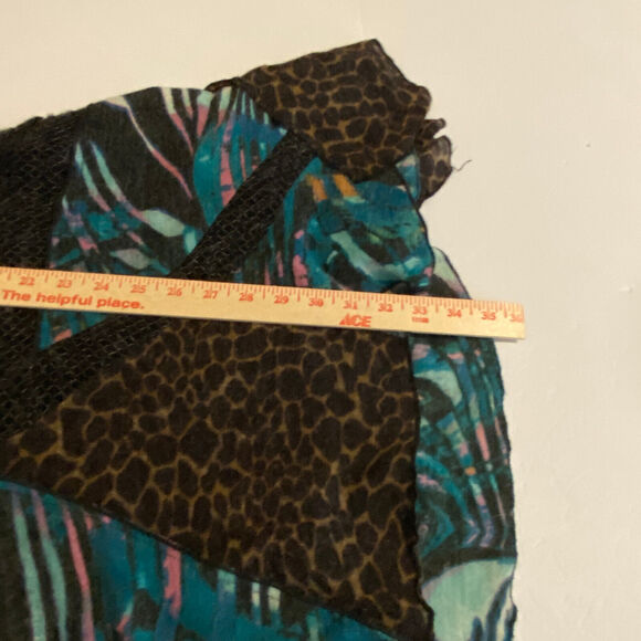 Vintage Concept Sweater Dress Sz M Art to Wear Lagenlook Y2K Animal Print - Picture 9 of 9